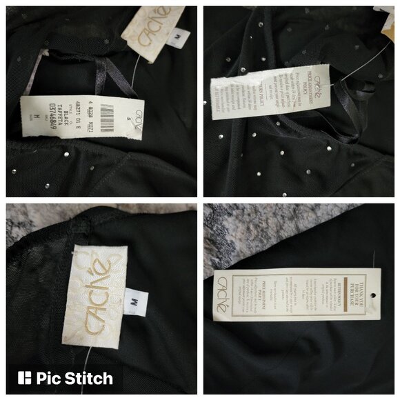 Cache Women's Black Taffeta Halter Asymmetric Hem Cocktail Dress Size Medium NWT - Picture 9 of 10